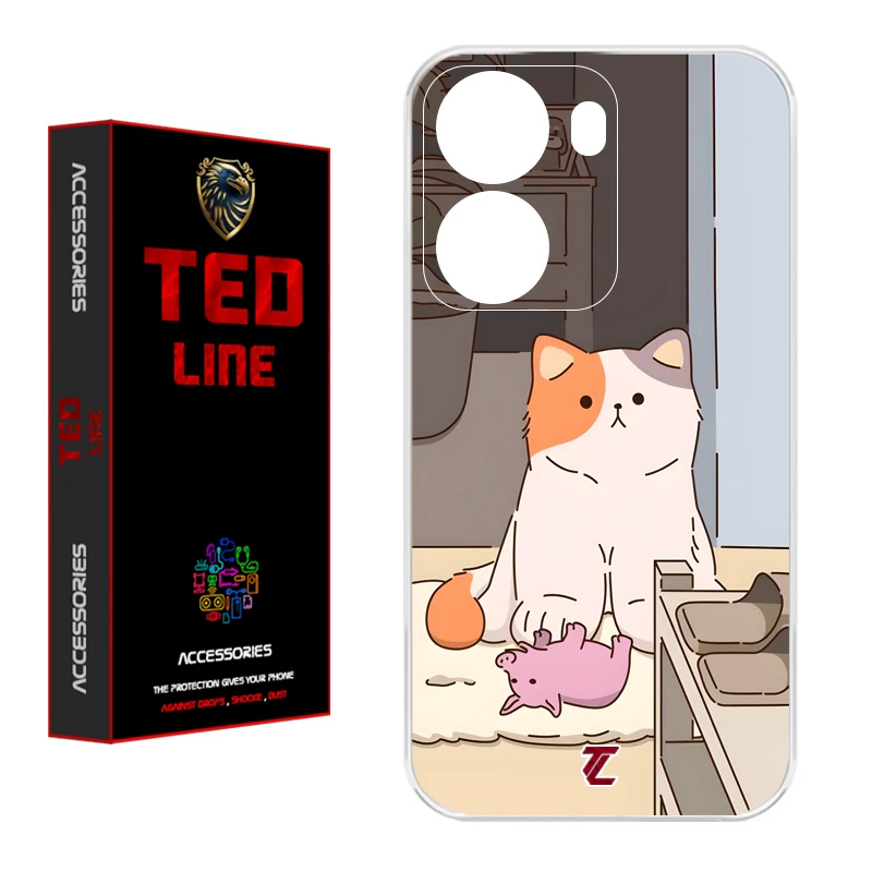 کاور تدلاین طرح گربه کد 1192 مناسب برای گوشی موبایل شیائومی Poco X7 Pro 5G