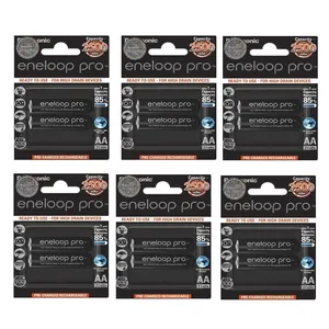 باتری قلمی قابل شارژ پاناسونیک مدل Eneloop Pro بسته 12 عددی
