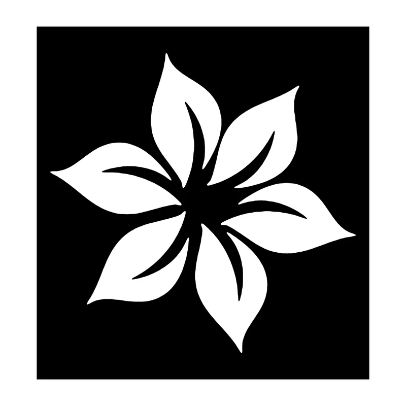  شابلون باتیس آرت طرح گل کد 50-350