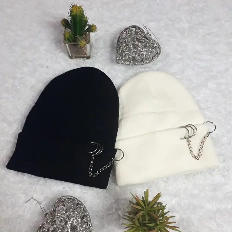 کلاه بافتنی مدل زنجیردار