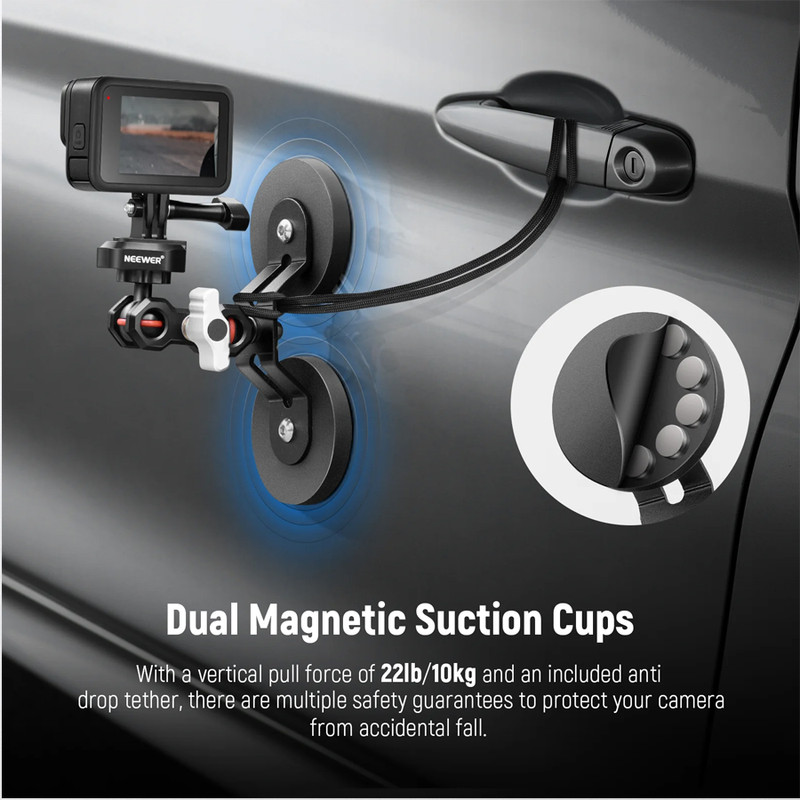 پایه نگهدارنده دوربین ورزشی و موبایل نیویر مدل FL-GP15 Magnetic