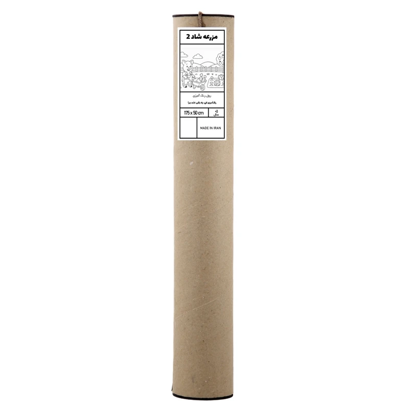 رول کاغذ مدل رنگ‌آمیزی کودک طرح مزرعه شاد سایز 175×50 سانتی متر