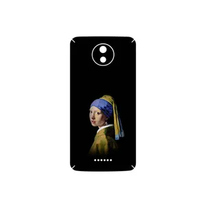 MAHOOT Girl with a Pearl Earring of Vermeer Cover Sticker for Motorola Moto C Plus