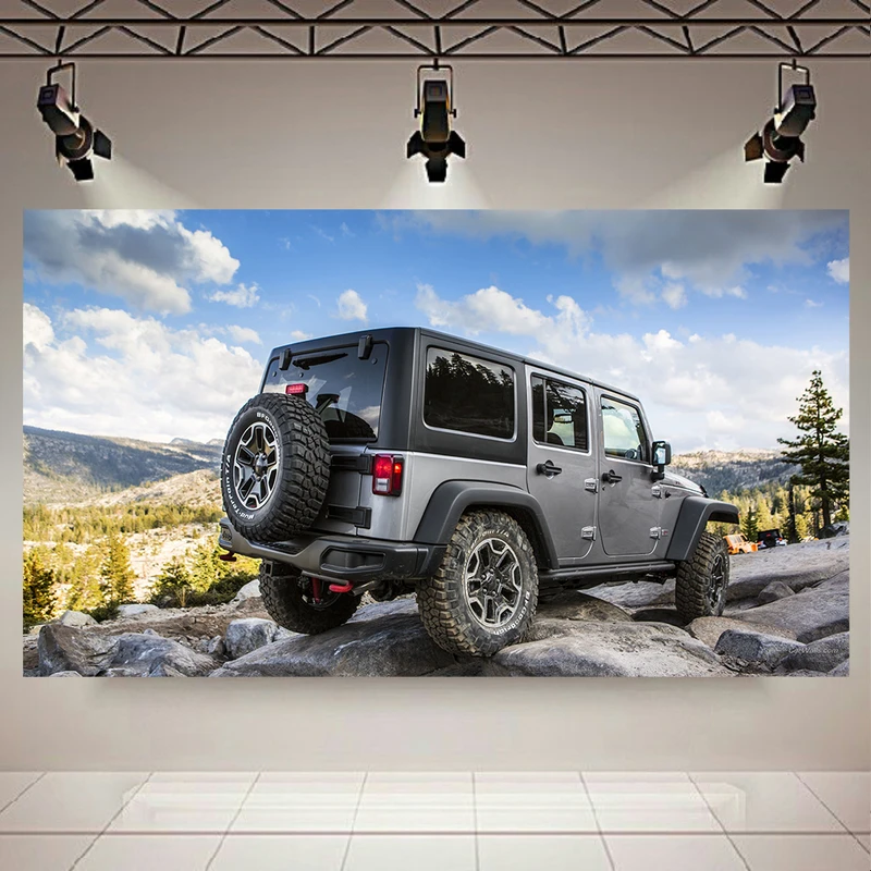 تابلو بوم طرح ماشین آفرود مدل جیپ Wrangler کد AR5900