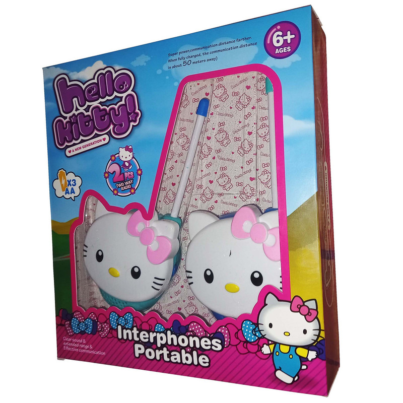 بیسیم اسباب بازی مدل Hello kitty بسته دو عددی