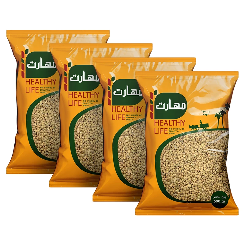 عدس ریز مهارت - 600 گرم  بسته 4 عددی