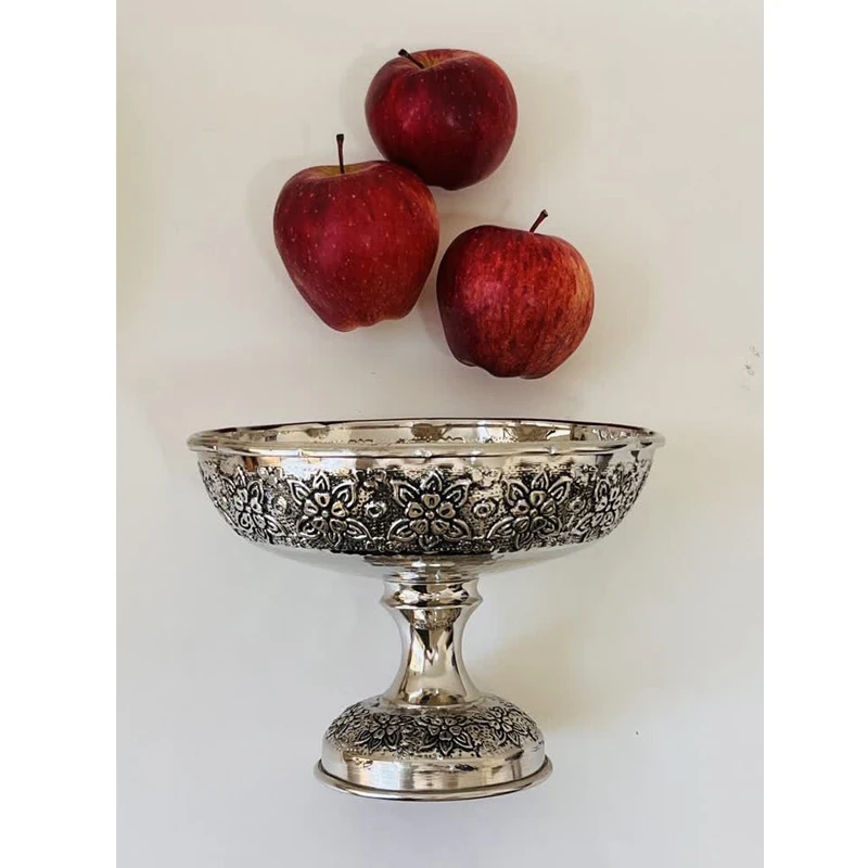 عکس شماره 5 : ست چهار تکه ظروف پذیرایی مسی کد zh320.5