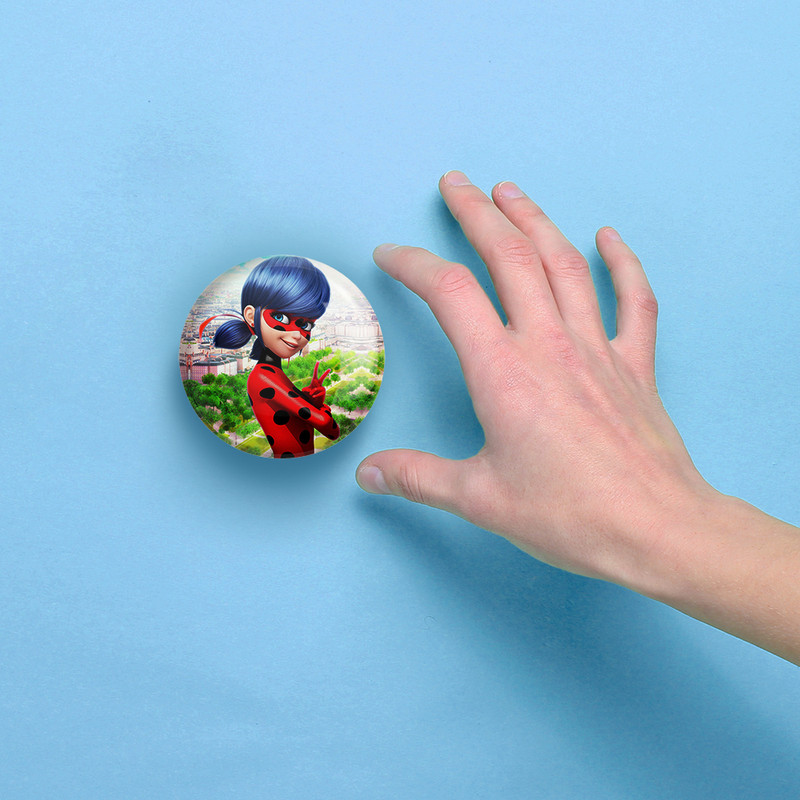 آینه جیبی خندالو مدل دختر کفشدوزکی  کد 2820