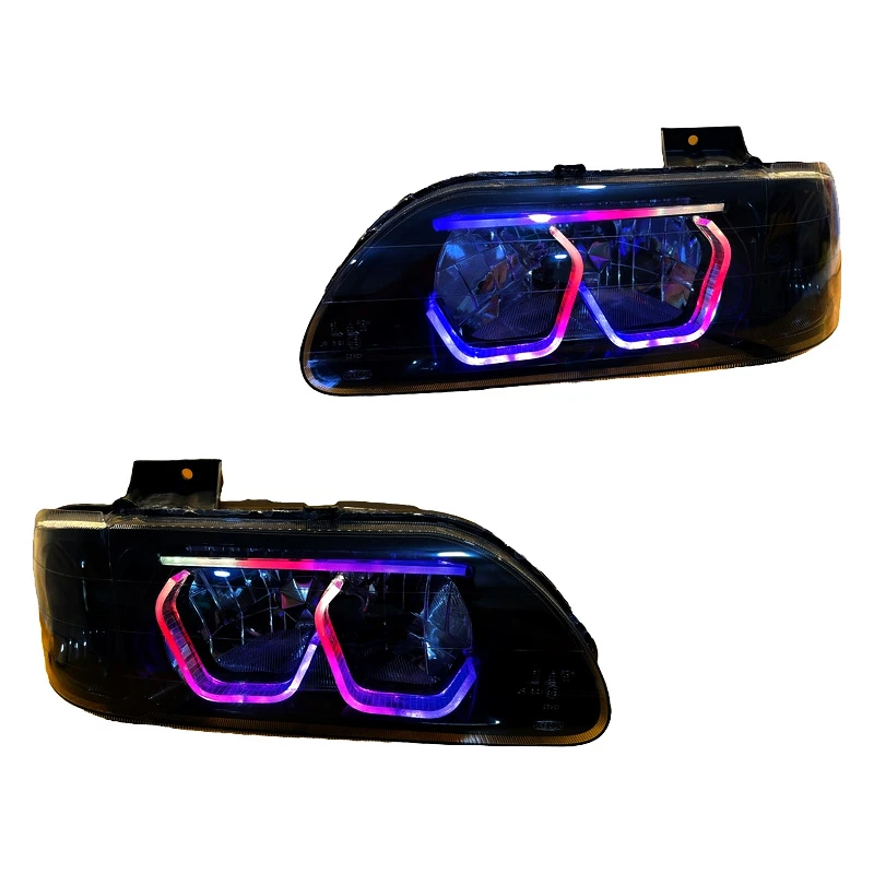 چراغ جلو خودرو گروه پژوهش صنعت مدرن مدل 3D-HG فولکالر مناسب برای پراید بسته دو عددی