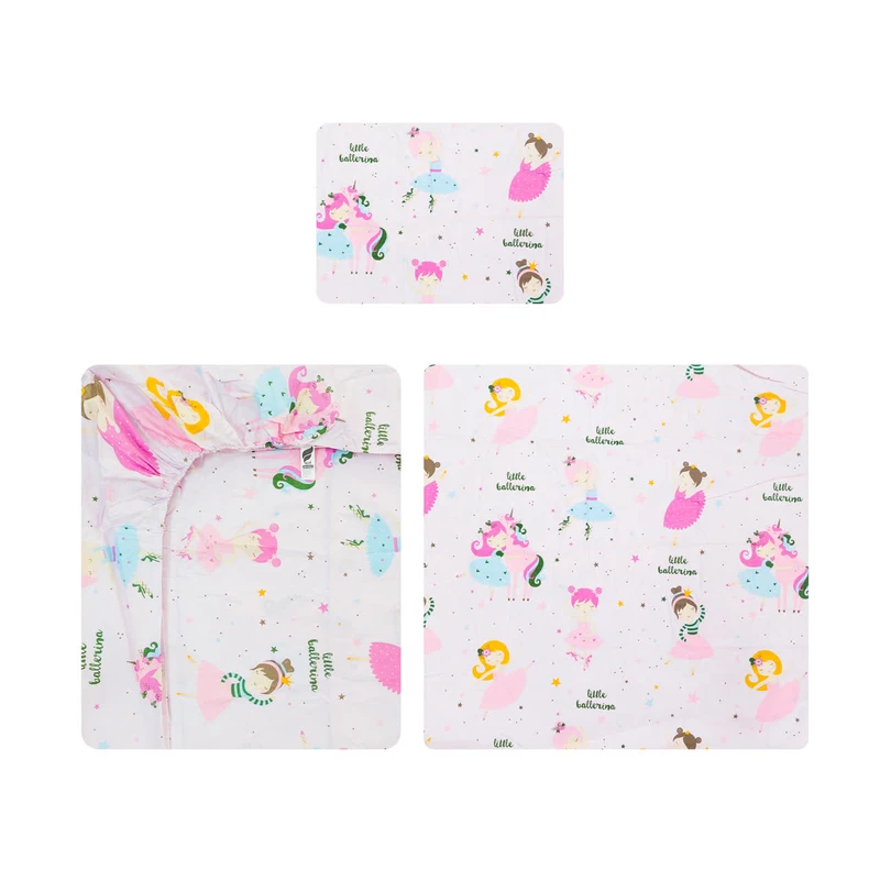 سرویس روتختی یک نفره 3 تکه آدنو مدل Little ballerina کد FI36