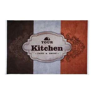 فرش ماشینی 700 شانه محتشم زمینه نقره‌ای حاشیه کرم مدل آشپزخانه شما کد ۱۰۰۴۸۷ 