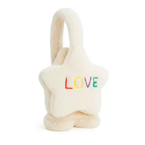 گوش گیر زمستانی بچگانه مدل هدفونی طرح ستاره love 