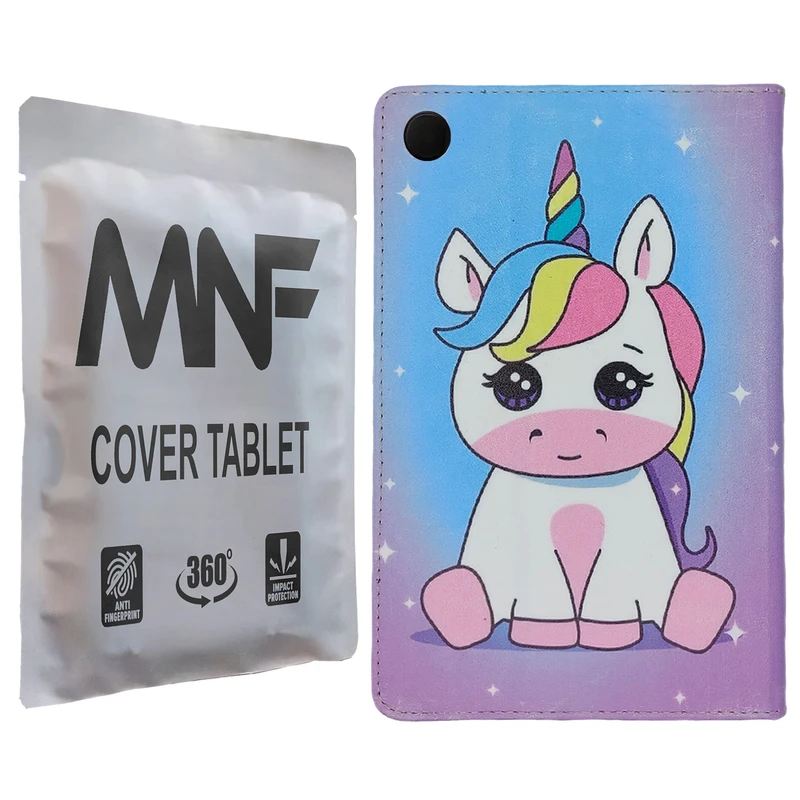 کیف کلاسوری ام ان اف طرح یونی کورن کد M-267 مناسب برای تبلت سامسونگ Galaxy Tab A8 10.5 / X200 / X205