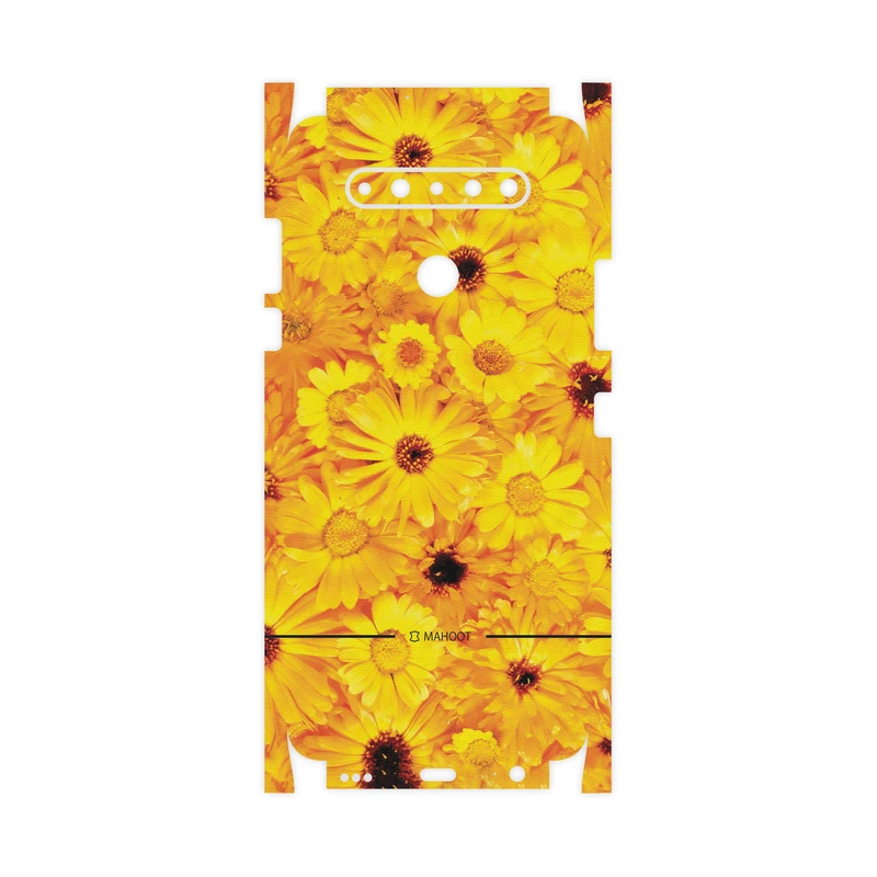 برچسب پوششی ماهوت مدل Yellow-Flower-FullSkin مناسب برای گوشی موبایل ال جی K51S