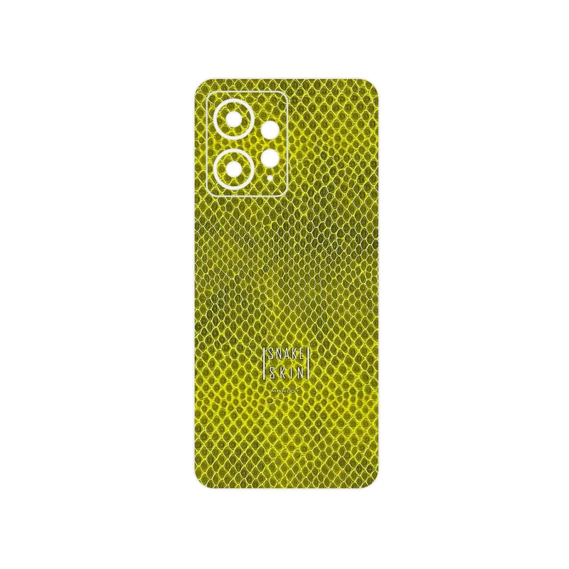 برچسب پوششی ماهوت مدل Yellow Snake Skin مناسب برای گوشی موبایل شیائومی Redmi Note 12 4G