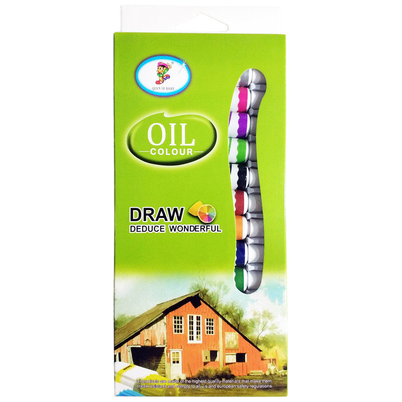 رنگ روغن چیان سه بیبی کد A12-12 حجم 12 میلی لیتر بسته 12 عددی