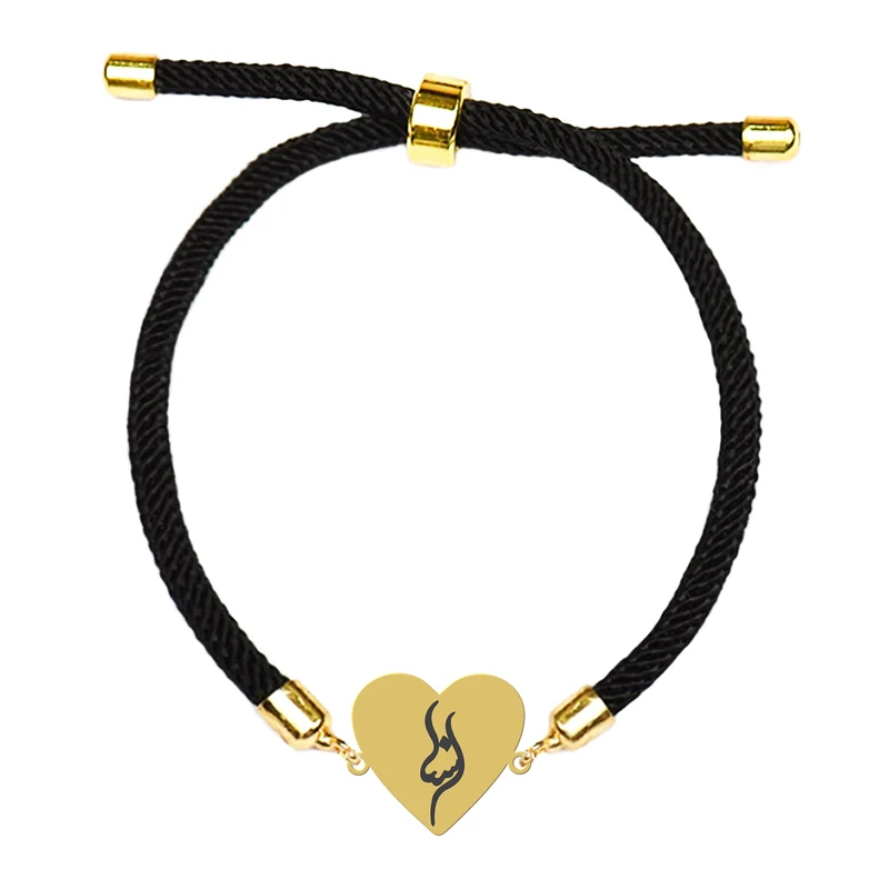 دستبند بندی زنانه هایکا طرح قلب و اسم اسنا کد bd.jh 536