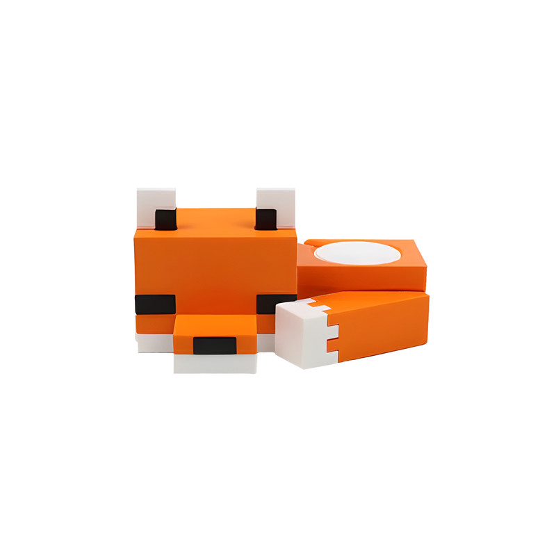 پایه نگهدارنده اپل واچ مدل Minecraft طرح روباه خوابیده