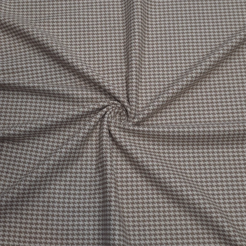 پارچه لباس عرض 1.5 متر مدل کشمیر طرح پیردوپل رنگ قهوه‌ای