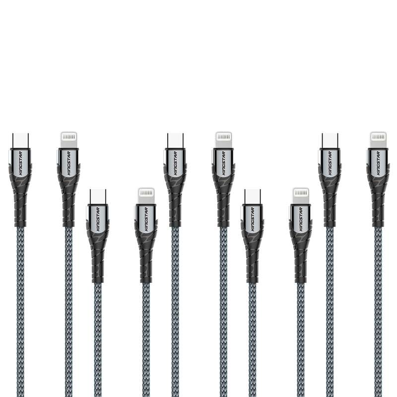 کابل تبدیل USB-C به لایتنینگ کینگ استار مدل k351C طول 1 متر