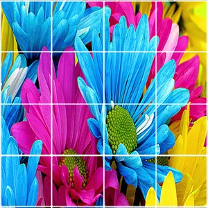 تایل سقفی آسمان مجازی طرح گلها کد 16-ST 4004 سایز 60x60 سانتی متر مجموعه 16عددی