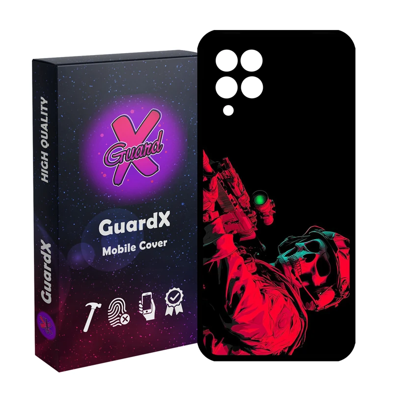 کاور گارد ایکس طرح Ghost COD مدل 10857 مناسب برای گوشی موبایل سامسونگ Galaxy A12/M12/F12