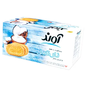 بیسکویت آوند با طعم نارگیل و تزیین شکر - 900 گرم