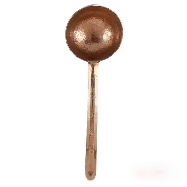 ست کفگیر و ملاقه مسی طرح پرستو کد ZH183