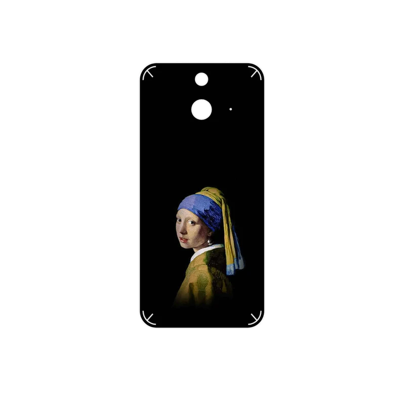 برچسب پوششی ماهوت مدل Girl with a Pearl Earring of Vermeer مناسب برای گوشی موبایل اچ تی سی One E8