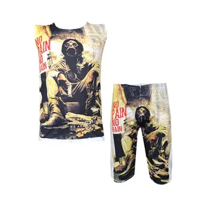 ست تاپ و شلوارک مردانه مدل Mask کد 1557