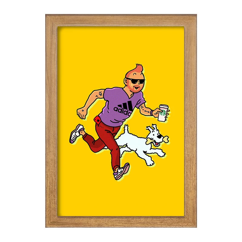 تابلو خندالو مدل تن تن (Tintin) کد F173