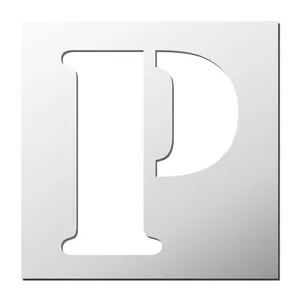   شابلون دکو رستا مدل حروف انگلیسی P کد S419