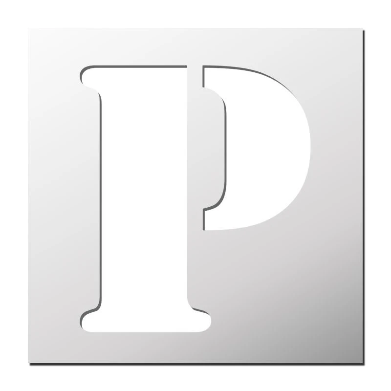   شابلون دکو رستا مدل حروف انگلیسی P کد S419