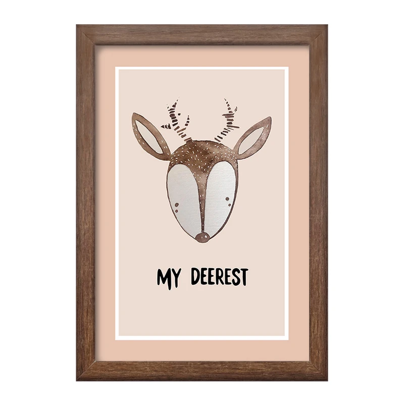 تابلو خندالو طرح گوزن کد F11488