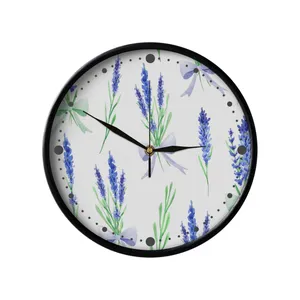 ساعت دیواری مدوپد طرح سنبل آبرنگی مدل PAT00047