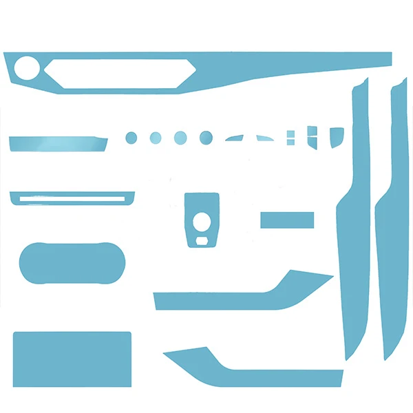 برچسب محافظ تریم داخلی خودرو مدل فول ست مناسب برای فیدلیتی الیت مجموعه 24 عددی