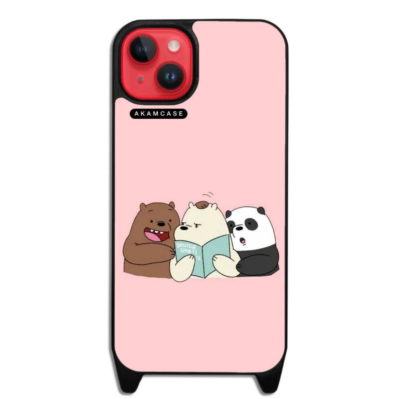 کاور آکام مدل AMCWLA15PLUS-BARE BEAR7 مناسب برای گوشی موبایل اپل iPhone 15 Plus