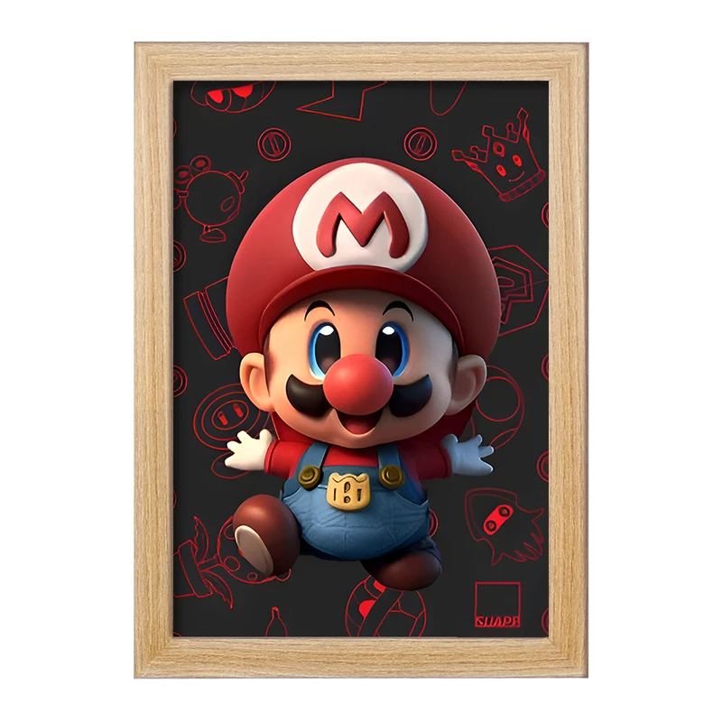 تابلو خندالو مدل سوپر ماریو (Super Mario) کد F9580