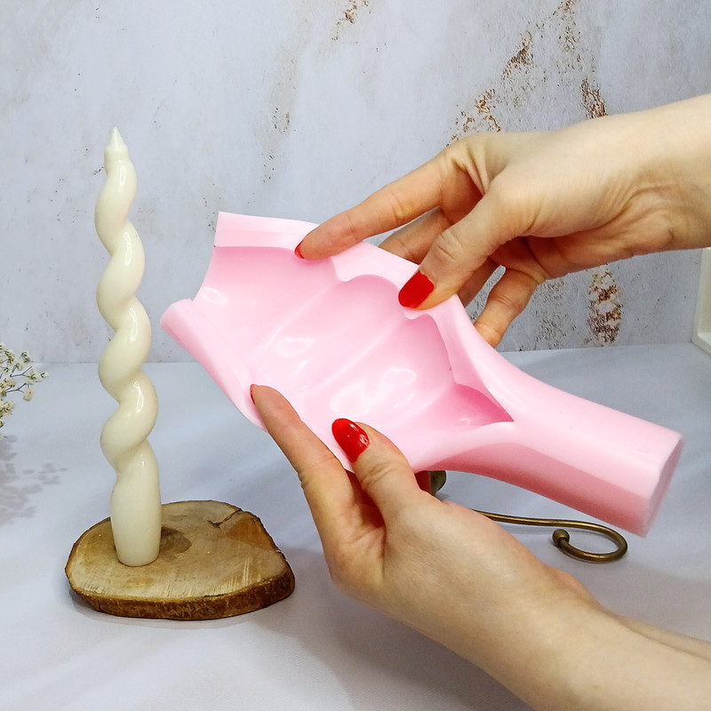 قالب شمع کوشا اکسسوری مدل قلمی مارپیچ