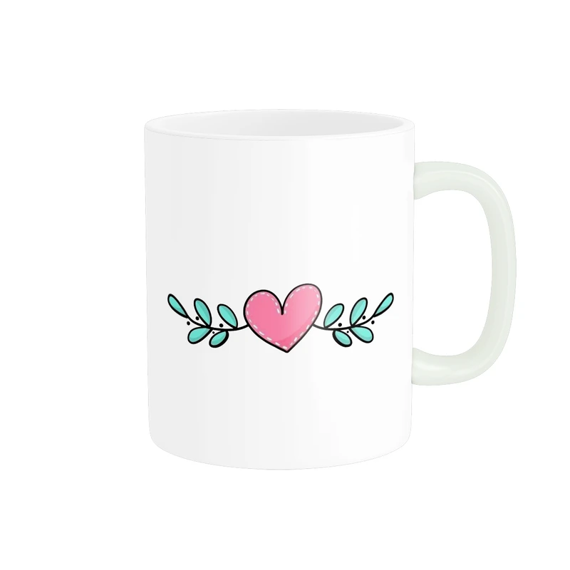 ماگ پاد آفرین مدل فانتزی طرح قلب عشق love عاشقانه کادو کد p12046