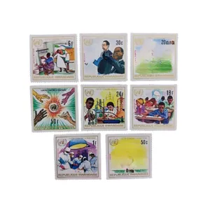 تمبر یادگاری مدل یونسکو رواندا مجموعه 8 عددی 