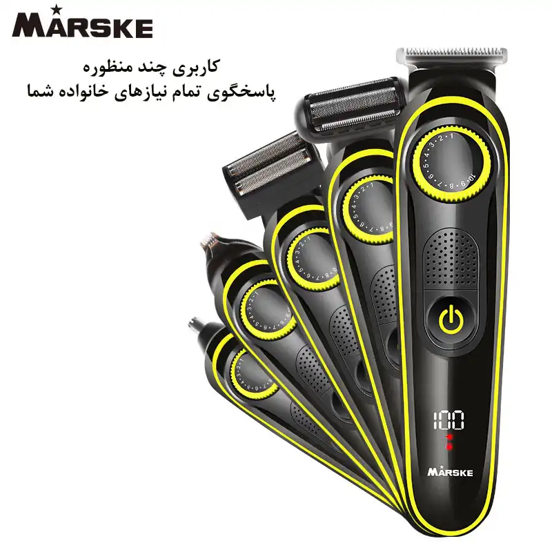 ست ماشین اصلاح موی صورت و بدن مارسکی مدل MS-5012