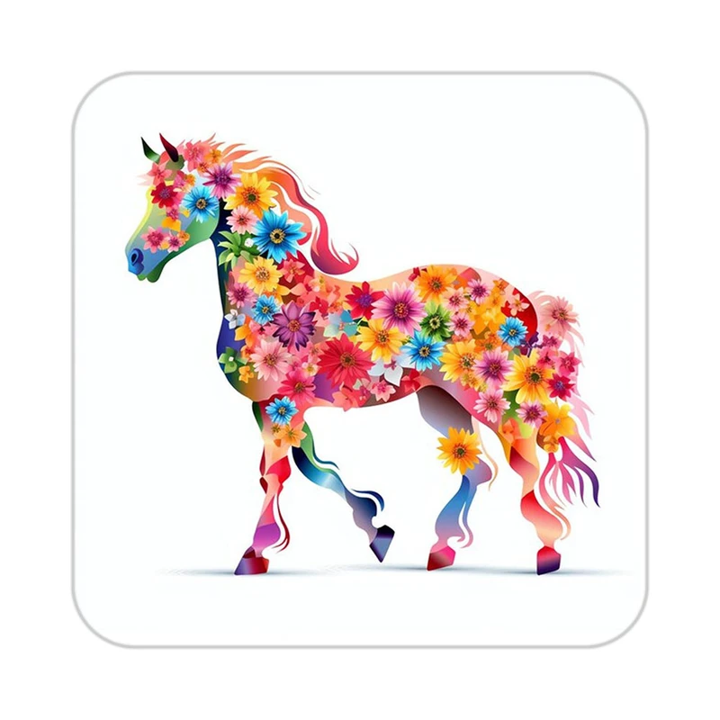 زیر لیوانی کاکتی طرح حیوانات رنگی مدل mp25483