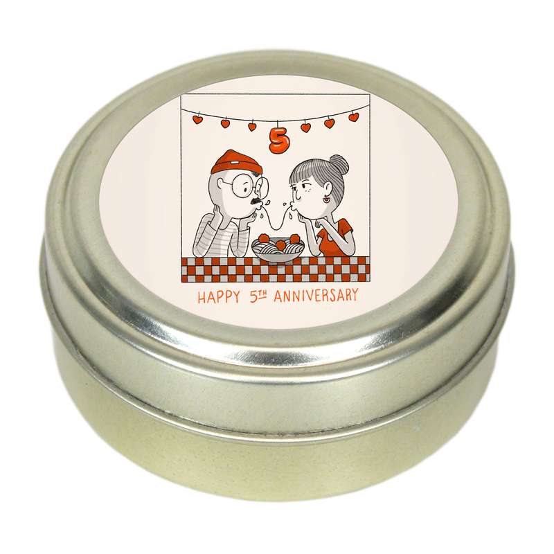 شمع دارلی طرح عاشقانه مدل 1070