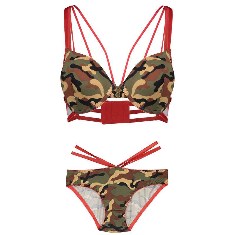 ست شورت و سوتین زنانه مدل چریکی