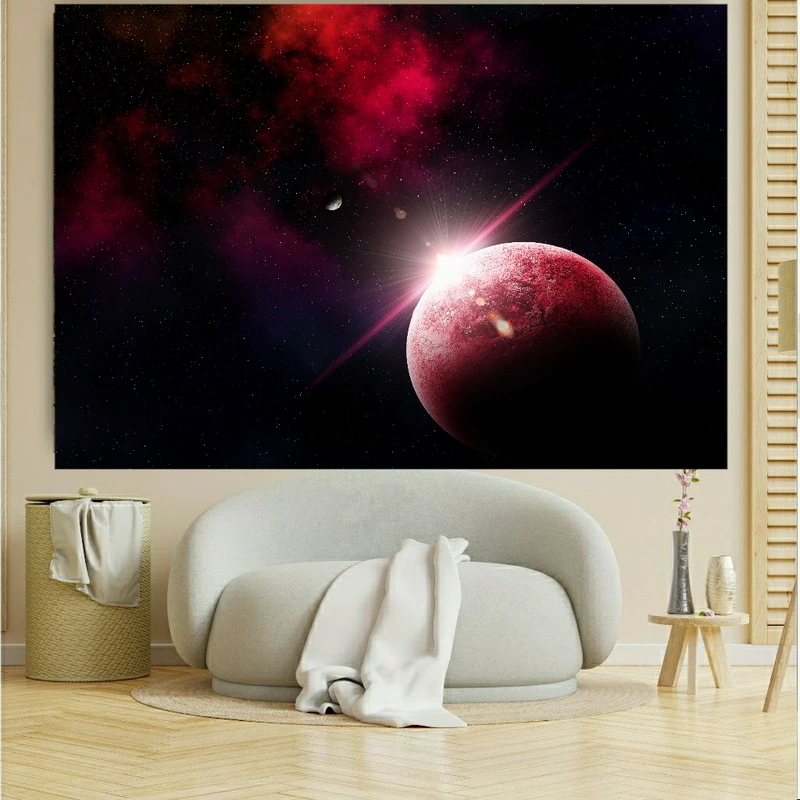 تابلو بوم طرح مخمل نجوم مدل درخشش ستاره کد GR1139