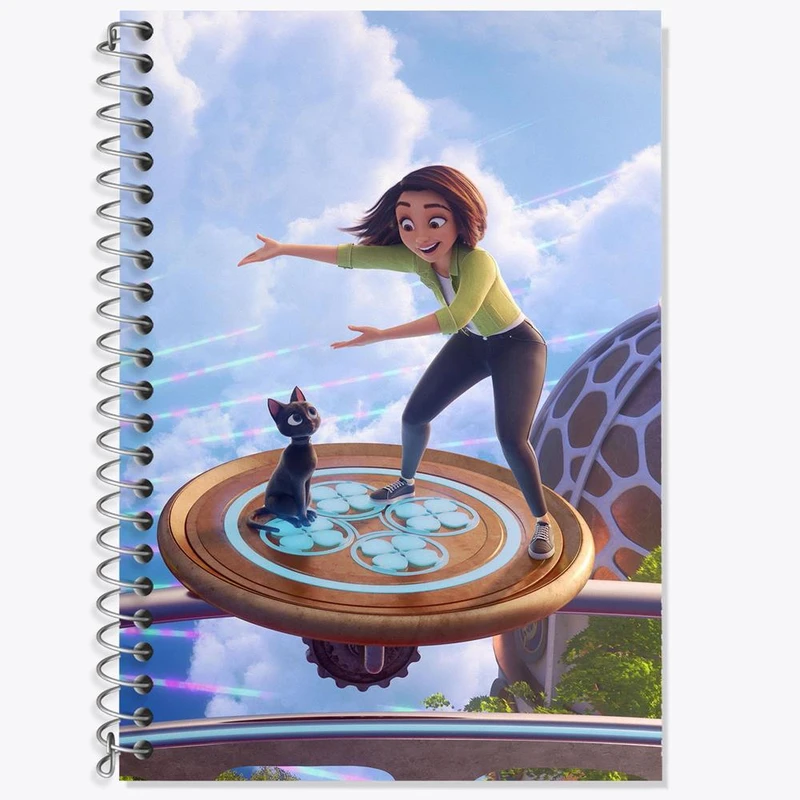 دفتر زبان 50 برگ خندالو مدل سه خط طرح انیمیشن شانس لاک Luck کد 26036