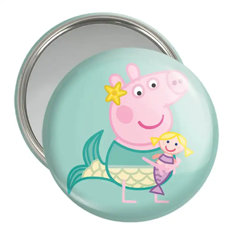 آینه جیبی خندالو مدل پپا انیمه پپاپیک Peppa pig  کد 22062