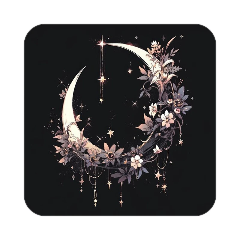 زیر لیوانی کاکتی طرح ماه و ستاره مدل mp52838