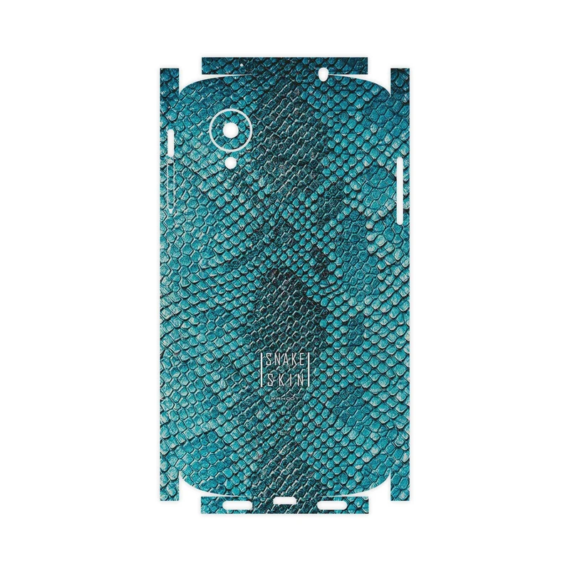 برچسب پوششی ماهوت مدل Blue Snake Skin-FullSkin مناسب برای گوشی موبایل گوگل Nexus 5